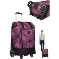 PUNTA Einkaufstrolley Big Wheel große Räder 40 Liter Einkaufsroller, Trolley Shopper Einkaufskorb Einkaufstrolly 10303 + Thermo Tasche