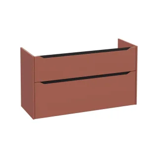 VitrA New Integra Square Waschtischunterschrank mit 2 Vollauszügen 117 x 45 x 65 cm Matt,80268 80268