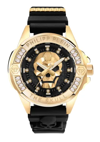 Philipp Plein The $kull Genderless Schwarz Unisex Armbanduhr PWNAA0122