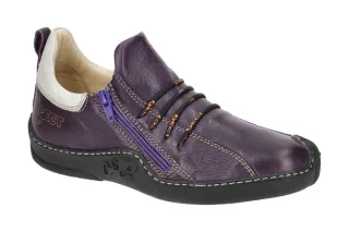 Eject 20710 Damenschuhe Lila Sportliche Slipper Echtleder Naturgegerbt