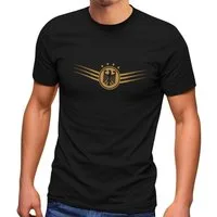 MoonWorks Print-Shirt Herren T-Shirt Deutschland Fußball EM-Shirt 2024 mit Print