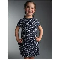 Trigema Jerseykleid TRIGEMA Kleid mit süßen Herz Motiven (1-tlg)
