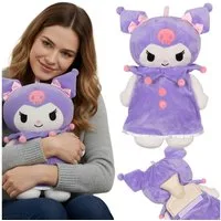 Hello Kitty Wärmflasche Hello Kitty Kuromi Wärmflasche 750 ml mit weichem Bezug
