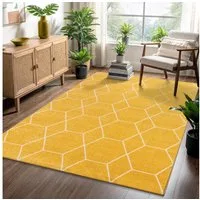 Sanat Teppich Trellis, rechteckig, Höhe: 10 mm, Kurzflor, skandi, boho, auch als Läufer und in rund