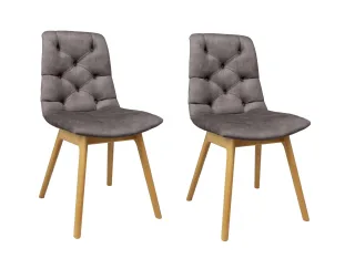 OTTO home 4-Fußstuhl "Ramon" (Set) 2 Stk.mit Massivholzbeinen, verschiedene Stoffe und Farben