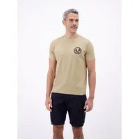 LERROS T-Shirt Lässiges, unifarbenes T-Shirt aus reiner Baumwolle mit Print