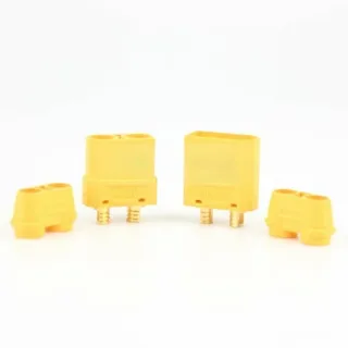Amass XT90+ Plug Connector With Sheath 1 Pair for RC Drone Airplane Car Battery Cable