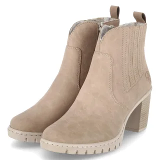 Rieker Ankle Boots  Taupe - Gr. 42 -  Textil