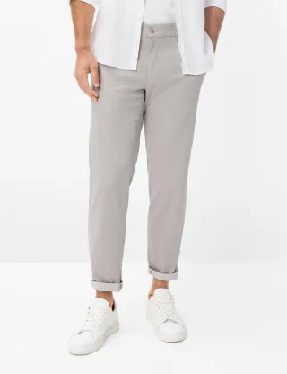 Brax Herren Chino Style PHIL SILVER, hellgrau, Gr. 35/36