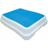 RUSSKA Bad-Stufe Russka Badestufe stapelbar weiß-blau 10 cm