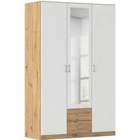 rauch Kleiderschrank Schrank Garderobe Ankleide GAMMA Breiten 91/136/181/226/271/315/360 cm (in 3 Ausstattungen BASIC/CLASSIC/PREMIUM (inkl. SOFT-CLOSE-Funktion) verschiedene Griff-Varianten, mit Spiegel TOPSELLER MADE IN GERMANY