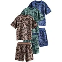 Next Pyjama Pyjamas mit Shorts aus 100 % Baumwolle, 3er-Pack (6 tlg)