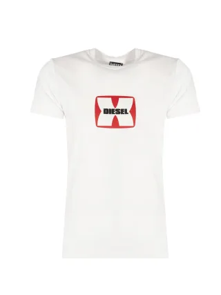 Diesel T-Shirt T-Diegor Herren weiß