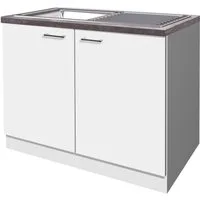 Flex-Well Spülenschrank Lucca (B x H x T) 100 x 85 x 60 cm, inkl. Einbauspüle