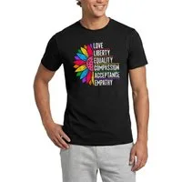 Spreadshirt T-Shirt Werte Der Vielfalt Sonnenblume Pride Männer T-Shirt (1-tlg)