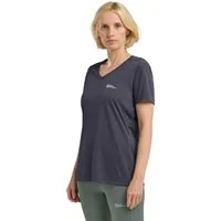 Jack Wolfskin T-Shirt 0 mit V-Ausschnitt, Kurzarm, aus Polyester, normale Passform