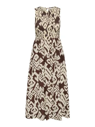 JDY - JDYDIEGO S/L SMOCK MIDI DRESS WVN NOOS Chocolate Torte - Gr. - S