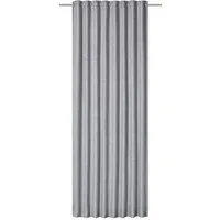 ELBERSDRUCKE Vorhang Gardine mit verdeckten Schlaufen Vienna grau 255 x 140 cm (1 St), Multifunktionsband, blickdicht, Polyester, grafisch, einfarbig, modern