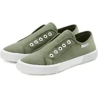 LASCANA Slip-On-Sneaker, Sneaker Slipper, Halbschuh bequem zum Reinschlüpfen VEGAN