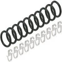 Liedeco Gardinenring, Gardinenstangen, (Set, 10-St., mit Faltenlegehaken), für Gardinenstangen Ø 20 mm