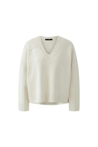 Oui - Pullover offwhite - Gr. - 38