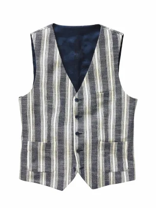 Mey & Edlich Herren Bellissimo-Weste Blau 91 % Baumwolle, 6 % Polyester, 3 % andere Fasern