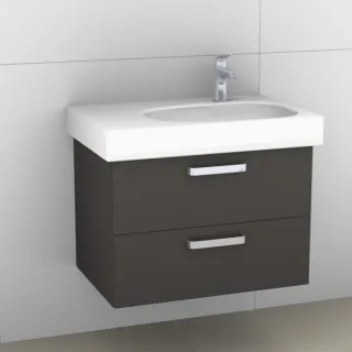 Artiqua 413 Waschtischunterschrank für Citterio 500546 ( ehem. 123675) Stahlgrau, 413-WU2L-K102-7142 413-WU2L-K102-7142-88