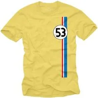 MAKAYA Print-Shirt Herren Geschenke für Autoliebhaber 53 Tuning Motiv Retro Vintage Auto