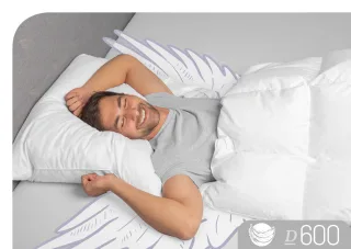 Schlafstil 3-Kammer-Kopfkissen "D600" 1 Stk. tlg. hergestellt in Deutschland, allergikerfreundlich
