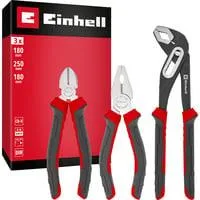 Zangen-Set, 3-teilig schwarz/rot, 180 / 250 mm