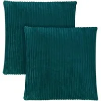 Aspero Kissenbezug 2 Kissenbezüge aus Streifen-Flanell 80x80 cm Pilar, Kopfkissen aus hautsympathischem Material