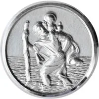 HR Autocomfort Metallschild Christophorus Plakette Schutzpatron Heiliger Sankt Christopherus