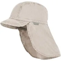 MAXIMO Schirmmütze GOTS MINI-Schildmütze, Nackenschutz, Bindeband, Waschoptik, UV (1-St)