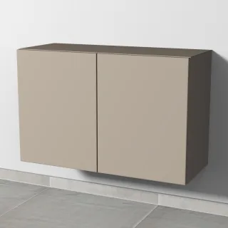 Sanipa 4balance Anbauschrank mit 2 Türen, Sandgrau-Matt, DL13967 DL13967