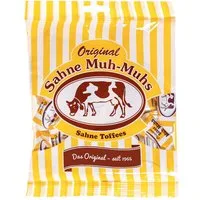 Muh-Muhs Süßigkeit, Muh Muhs Sahne Toffees original Sahne Bonbons einzeln gewickelt 215g