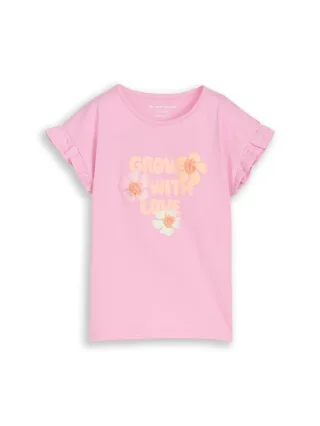 tom tailor kids - T-Shirt mit Tüll-Detail lovely pink - Gr. - 98