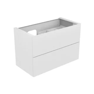 Keuco Edition 11 Waschtischunterschrank 31255370100 105 x 70 x 53,5 cm, mit LED-Beleuchtung, Strukturlack Trüffel