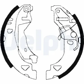 Delphi Bremsbacken hinten Fiat Brava Bravo Punto Lancia Dedra Delta Y