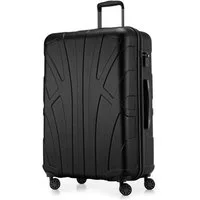 Suitline Trolley S1, 4 Rollen, Großer Reisekoffer XL Koffer mit Erweiterung, Rollkoffer TSA 110 L