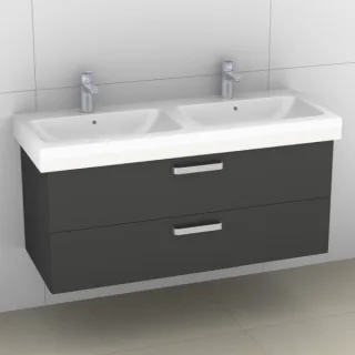 Artiqua 413 Waschtischunterschrank für iCon 124120 Anthrazit Glanz, 413-WU2L-K05-7065-51 413-WU2L-K05-7065-51