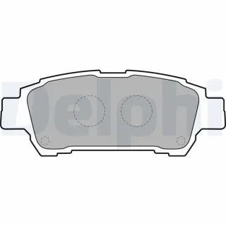 Delphi Bremsbel?ge hinten Toyota Avensis Previa Sienna Yaris