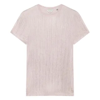 Ted Baker Metallic Kurzarm-t-shirt Mit Rundhalsausschnitt