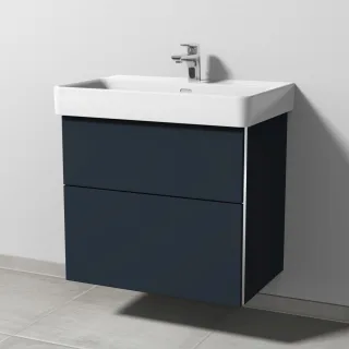 Sanipa 3way Waschtischunterbau zu Laufen Pro S Waschtisch mit 2 Auszügen, Marine-Matt BP7681R