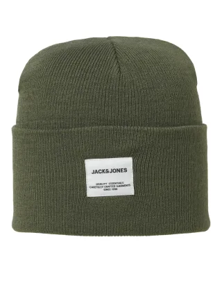 JACK&JONES - JACLONG KNIT BEANIE SN Dusty Olive - Gr. - ONE SIZE