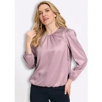 Sieh an! Klassische Bluse Schlupfbluse Langarm