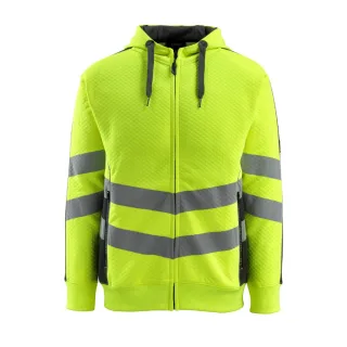 MASCOT Corby Kapuzensweatshirt mit Reißverschluss SAFE SUPREME Hi-vis Gelb / Schwarz S - 50138-932-1709-S