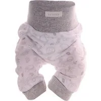 La Bortini Schlupfhose Baby Hose Erstlingshose Pumphose in weiß grau neutral aus Baumwolle, 44 50 56 62 68 74 80 86 92