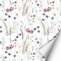 nikima Wandtattoo KF-09 selbstklebende Folie Mohnblumen (PVC-Folie), 2 x 0,9 m selbstklebende Folie