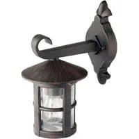 Brilliant Außen-Wandleuchte JORDY, ohne Leuchtmittel, 29cm Höhe, E27 max. 60W, LED geeignet, aus rostfreiem Edelstahl