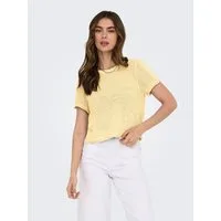 ONLY Kurzarmpullover ONLSUNNY S/S PULLOVER NOOS KNT Kunstfaser, regular fit